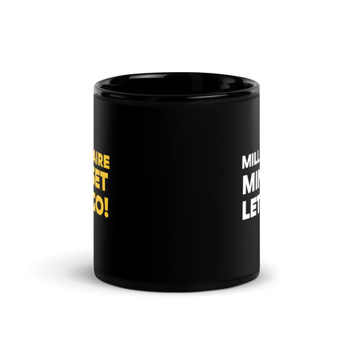 Load image into Gallery viewer, Millionaire Mindset - Black/Yellow Glossy Mug - AKA Apparel
