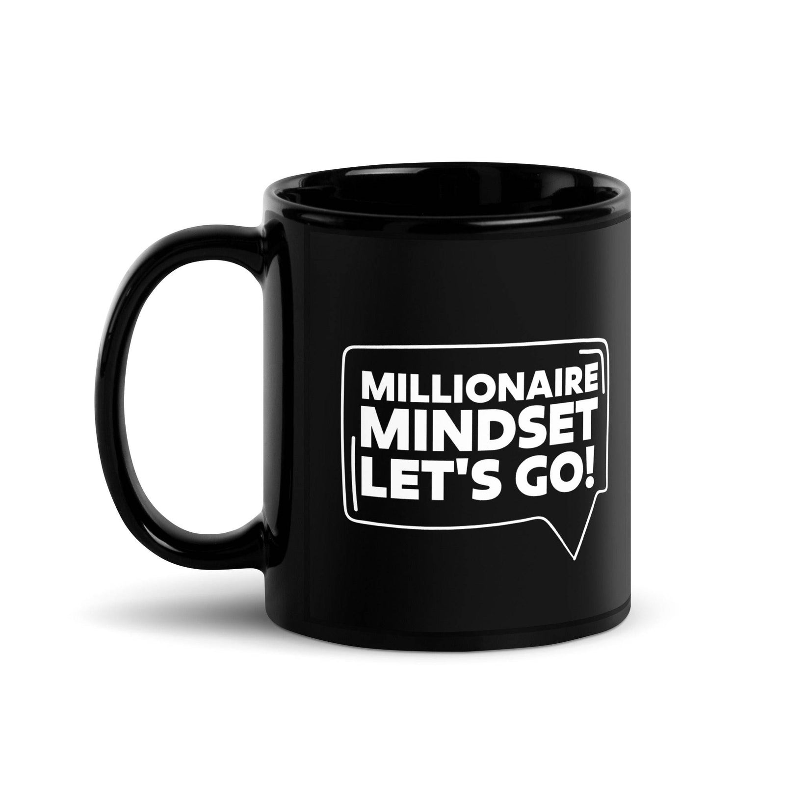 Millionaire Mindset - Black Glossy Mug - AKA Apparel