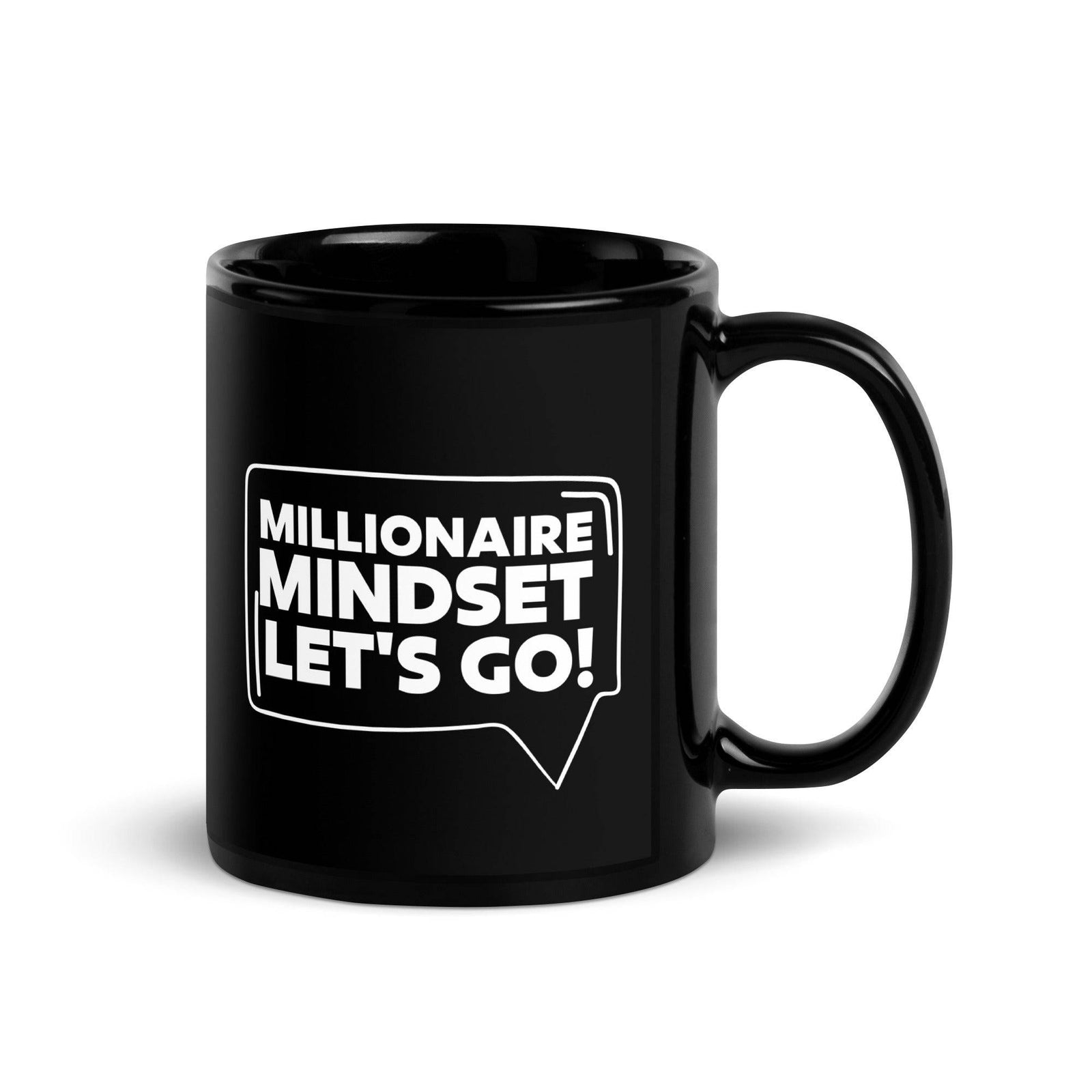 Millionaire Mindset - Black Glossy Mug - AKA Apparel