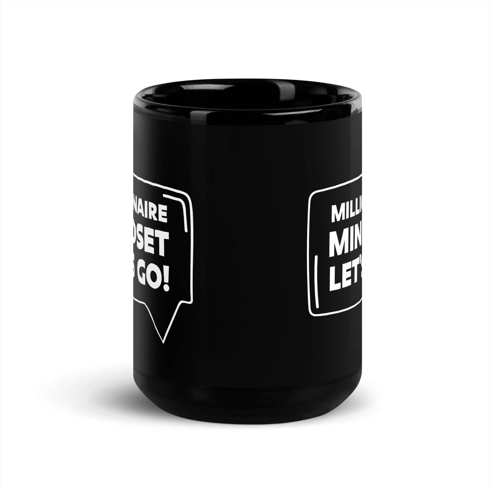 Millionaire Mindset - Black Glossy Mug - AKA Apparel
