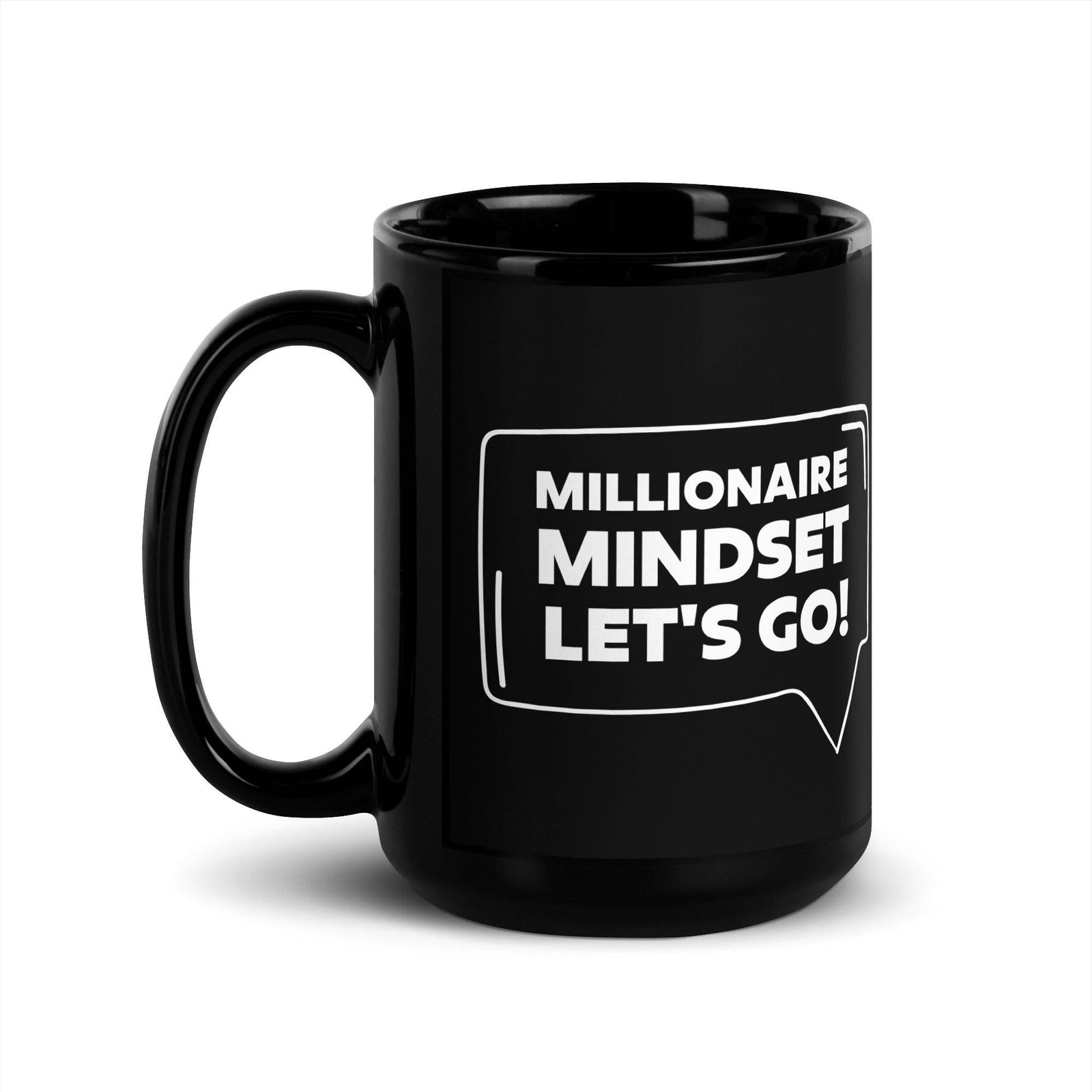 Millionaire Mindset - Black Glossy Mug - AKA Apparel