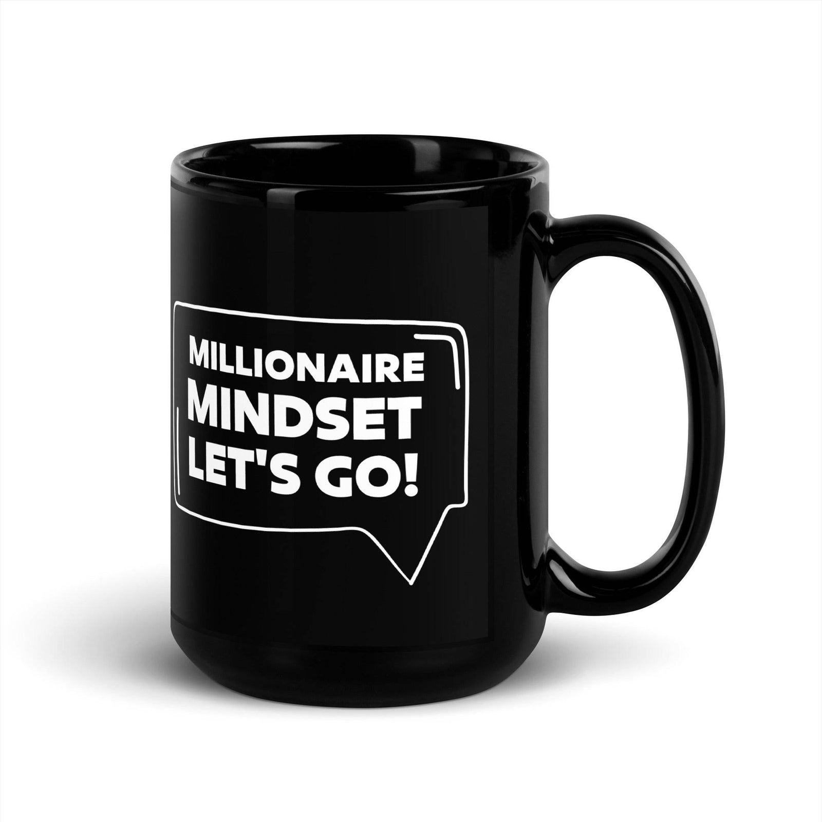 Millionaire Mindset - Black Glossy Mug - AKA Apparel