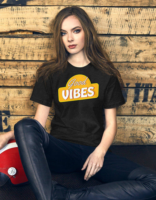 Load image into Gallery viewer, Good Vibes (Unisex t-shirt) - AKA Apparel
