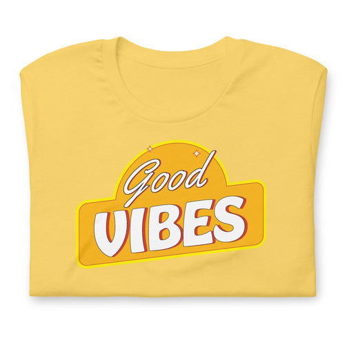 Load image into Gallery viewer, Good Vibes (Unisex t-shirt) - AKA Apparel
