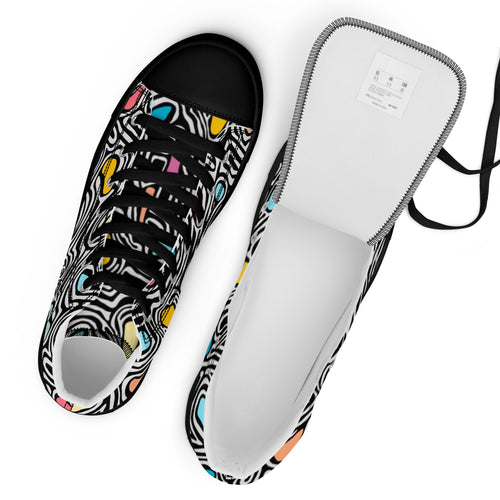 Load image into Gallery viewer, Grunge (Women’s high top canvas shoes) - AKA Apparel
