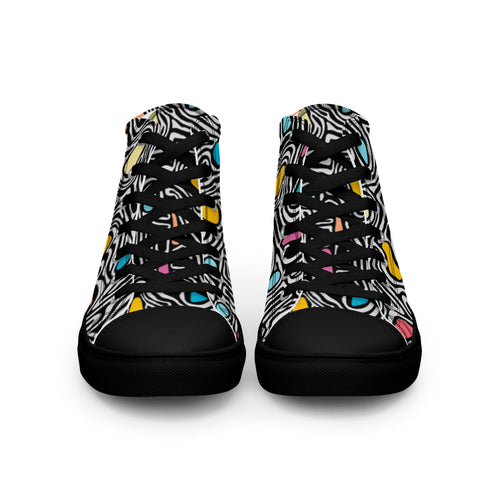 Load image into Gallery viewer, Grunge (Women’s high top canvas shoes) - AKA Apparel
