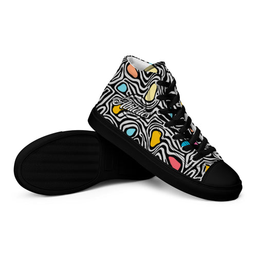 Load image into Gallery viewer, Grunge (Women’s high top canvas shoes) - AKA Apparel
