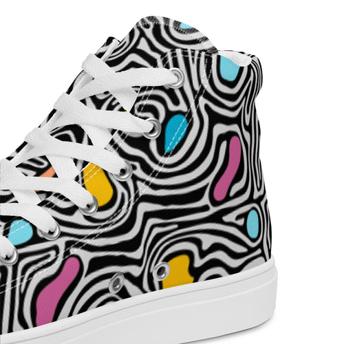 Load image into Gallery viewer, Grunge (Women’s high top canvas shoes) - AKA Apparel
